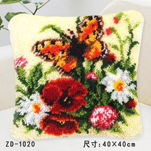 Load image into Gallery viewer, Flowers Grass Coarse Wool Latch Hook Kits DIY Cross Stitch Carpet Embroidery Plant Series Segment