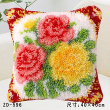 Load image into Gallery viewer, Flowers Grass Coarse Wool Latch Hook Kits DIY Cross Stitch Carpet Embroidery Plant Series Segment