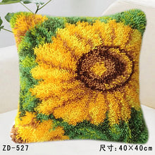 Load image into Gallery viewer, Flowers Grass Coarse Wool Latch Hook Kits DIY Cross Stitch Carpet Embroidery Plant Series Segment