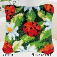 Load image into Gallery viewer, Flowers Grass Coarse Wool Latch Hook Kits DIY Cross Stitch Carpet Embroidery Plant Series Segment