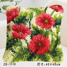 Load image into Gallery viewer, Flowers Grass Coarse Wool Latch Hook Kits DIY Cross Stitch Carpet Embroidery Plant Series Segment