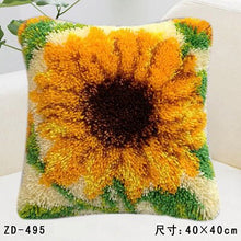 Load image into Gallery viewer, Flowers Grass Coarse Wool Latch Hook Kits DIY Cross Stitch Carpet Embroidery Plant Series Segment