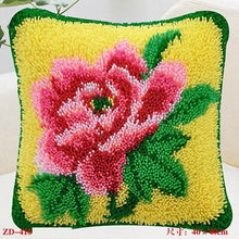 Load image into Gallery viewer, Flowers Grass Coarse Wool Latch Hook Kits DIY Cross Stitch Carpet Embroidery Plant Series Segment