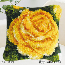 Load image into Gallery viewer, Flowers Grass Coarse Wool Latch Hook Kits DIY Cross Stitch Carpet Embroidery Plant Series Segment