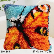 Load image into Gallery viewer, Flowers Grass Coarse Wool Latch Hook Kits DIY Cross Stitch Carpet Embroidery Plant Series Segment